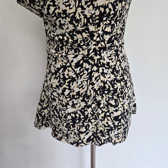 Proenza Schouler Asymmetrical Pleated Top Silk Floral Edgy Chain Women 6 - Picture 9 of 13